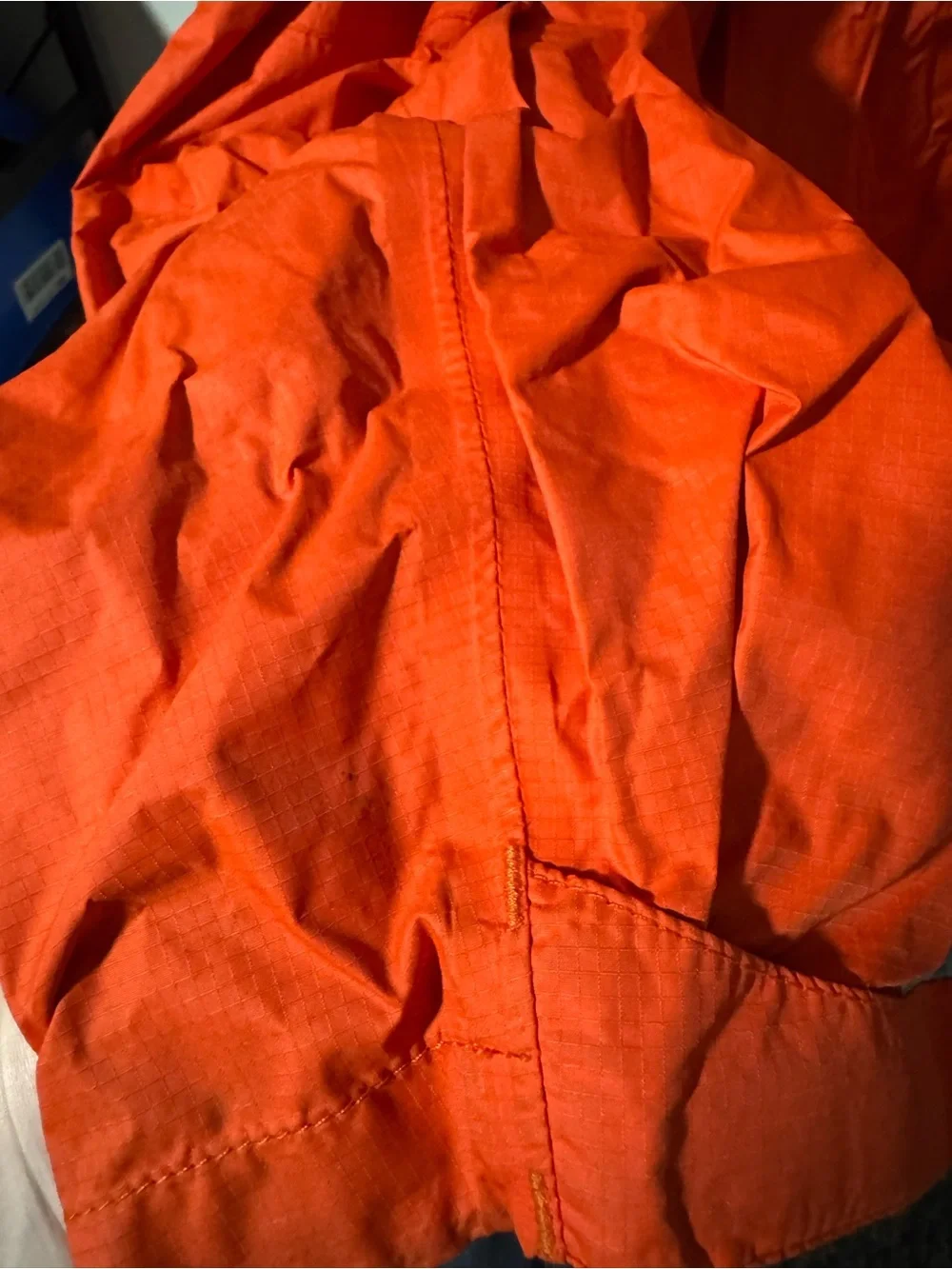 The North Face Men’s Orange Hooded Rain Jacket